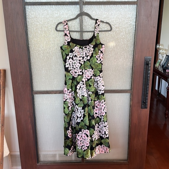 Dress The Population black hydrangea midi dress size XS or 0-2. NWOT - Picture 7 of 9